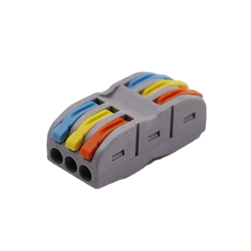 3 In 3 Out ရောင်စုံ 32A Electronic Fast Wire Connector