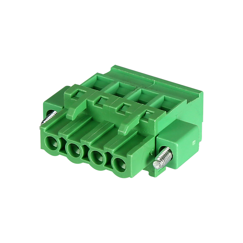 နံရံမှတဆင့် ပလပ်ထိုးနိုင်သော Terminal Block 5.08mm 4P